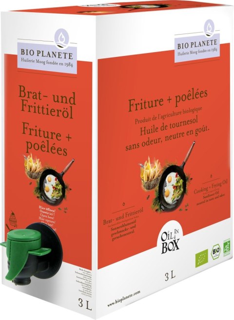 OLEJ SŁONECZNIKOWY DO GOTOWANIA I SMAŻENIA BIO 3 L - BIO PLANETE BIO PLANETE (oleje i oliwy)