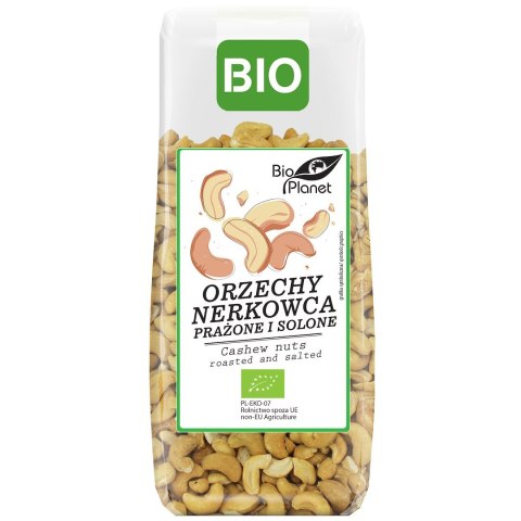 ORZECHY NERKOWCA PRAŻONE I SOLONE BIO 100 g - BIO PLANET BIO PLANET - seria PRZEKĄSKI