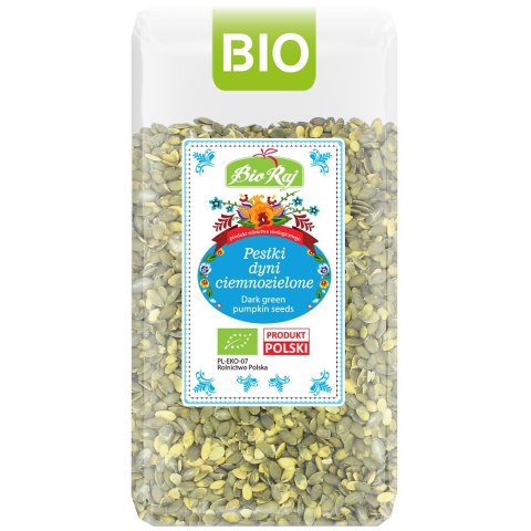 PESTKI DYNI CIEMNOZIELONE BIO (POLSKA) 300 g - BIO RAJ BIO RAJ (100 % z Polski)