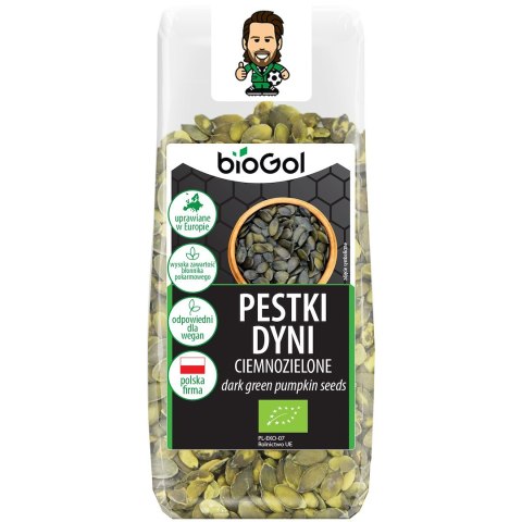 PESTKI DYNI CIEMNOZIELONE (UPRAWIANE W EUROPIE) BIO 150 g - BIOGOL BIOGOL (przekąski bez cukru, produkty śniadaniowe)