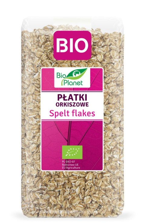 PŁATKI ORKISZOWE BIO 300 g - BIO PLANET BIO PLANET - seria RÓŻOWA (płatki, otręby, musli)