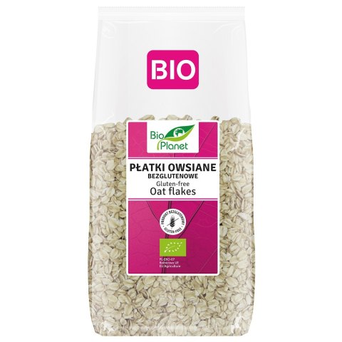 PŁATKI OWSIANE BEZGLUTENOWE BIO 300 g - BIO PLANET BIO PLANET - seria RÓŻOWA (płatki, otręby, musli)