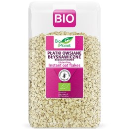 PŁATKI OWSIANE BŁYSKAWICZNE BEZGLUTENOWE BIO 600 g - BIO PLANET BIO PLANET - seria RÓŻOWA (płatki, otręby, musli)