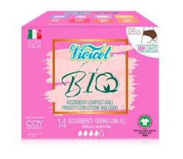 PODPASKI HIGIENICZNE ZE SKRZYDEŁKAMI NA DZIEŃ ECO 14 szt. - VIVICOT VIVICOT (podpaski z ekologicznej bawełny)