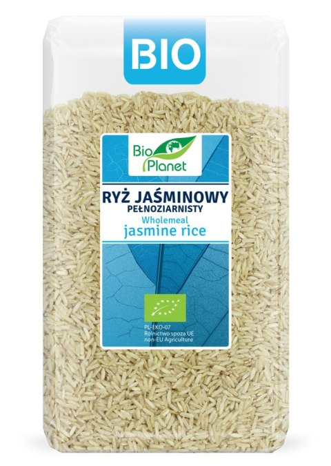 RYŻ JAŚMINOWY PEŁNOZIARNISTY BIO 1 kg - BIO PLANET BIO PLANET - seria NIEBIESKA (ryże, kasze, ziarna)