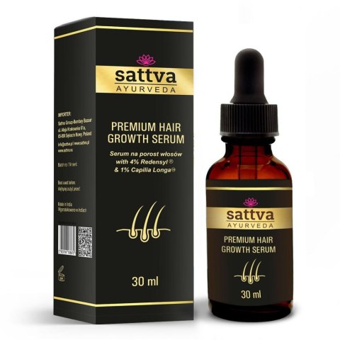 SERUM NA POROST WŁOSÓW 30 ml - SATTVA (AYURVEDA) SATTVA (kosmetyki ajurwedyjskie, kadzidełka)