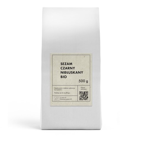 SEZAM CZARNY NIEŁUSKANY BIO 500 g - THE PLANET THE PLANET (Zakupy przyjazne Ziemi)