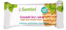 SEZAMKI SŁODZONE MALTITOLEM I KSYLITOLEM 27 g - SANTINI SANTINI (ksylitol, gumy do żucia SPRY)