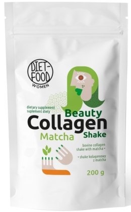 SHAKE KOLAGENOWY Z MATCHĄ W PROSZKU 200 g - DIET-FOOD (WOMEN) DIET-FOOD