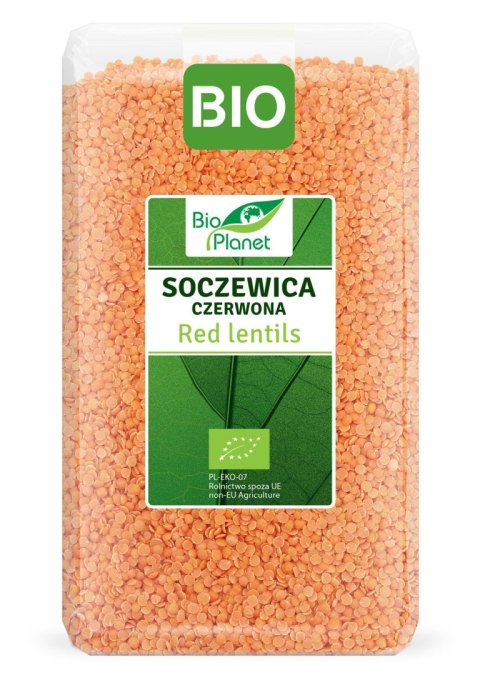 SOCZEWICA CZERWONA BIO 1 kg - BIO PLANET BIO PLANET - seria ZIELONA (strączkowe)