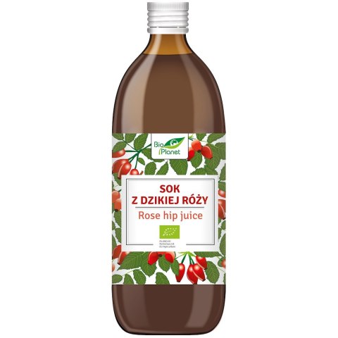 SOK Z DZIKIEJ RÓŻY BIO 500 ml - BIO PLANET BIO PLANET - seria SOKI I ZAKWASY