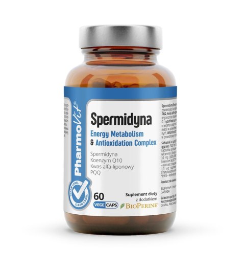 SPERMIDYNA ENERGY METABOLISM & ANTIOXIDATION COMPLEX 60 KAPSUŁEK - PHARMOVIT (CLEAN LABEL) PHARMOVIT (suplementy diety)