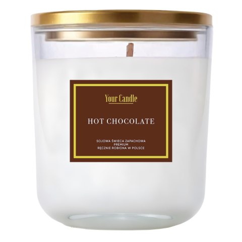 ŚWIECA SOJOWA ZAPACHOWA HOT CHOCOLATE 180 ml - YOUR CANDLE (PRODUKT SEZONOWY) YOUR CANDLE (świece, olejki eteryczne)