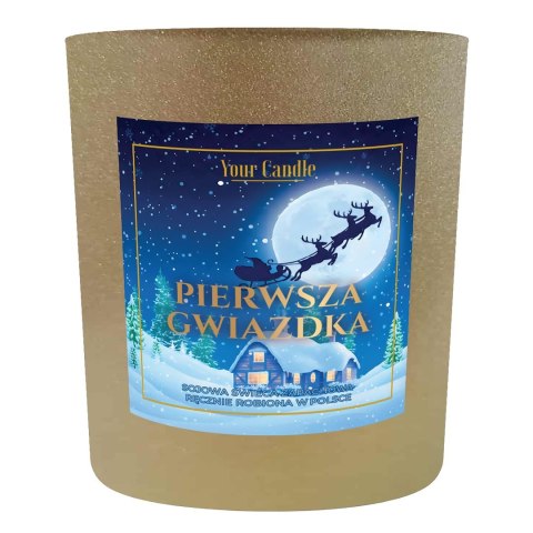 ŚWIECA SOJOWA ZAPACHOWA PIERWSZA GWIAZDKA 180 ml - YOUR CANDLE (PRODUKT SEZONOWY) YOUR CANDLE (świece, olejki eteryczne)