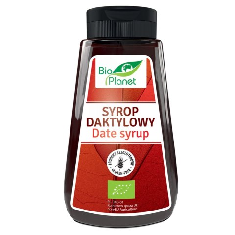 SYROP DAKTYLOWY BEZGLUTENOWY BIO 340 g - BIO PLANET BIO PLANET - seria CZERWONA (cukry, syropy)