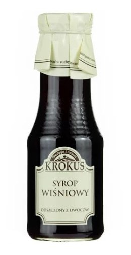 SYROP WIŚNIOWY BEZGLUTENOWY 355 g (280 ml) - KROKUS KROKUS (przetwory owocowe i warzywne)