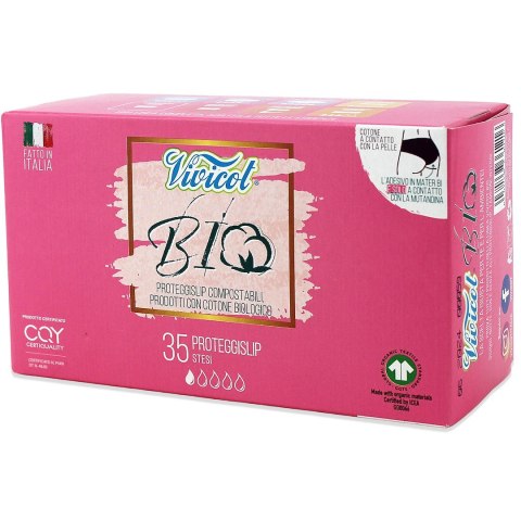 WKŁADKI HIGIENICZNE ECO 35 szt. - VIVICOT VIVICOT (podpaski z ekologicznej bawełny)