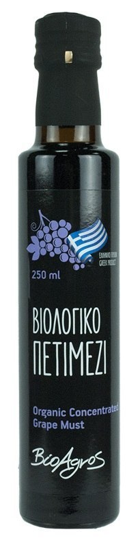 ZAGĘSZCZONY MOSZCZ WINOGRONOWY BIO 250 ml - BIOAGROS BIOAGROS (greckie produkty spożywcze)