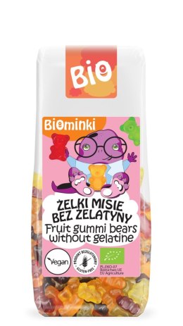 ŻELKI MISIE BEZ ŻELATYNY BEZGLUTENOWE BIO 100 g - BIOMINKI BIOMINKI (przekąski dla dzieci, kaszki)