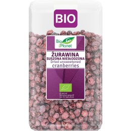 ŻURAWINA SUSZONA NIESŁODZONA BIO 150 g - BIO PLANET BIO PLANET - seria FIOLETOWA (owoce suszone)