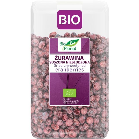 ŻURAWINA SUSZONA NIESŁODZONA BIO 150 g - BIO PLANET BIO PLANET - seria FIOLETOWA (owoce suszone)