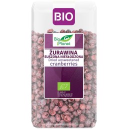 ŻURAWINA SUSZONA NIESŁODZONA BIO 50 g - BIO PLANET BIO PLANET - seria FIOLETOWA (owoce suszone)