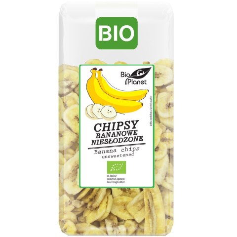 CHIPSY BANANOWE NIESŁODZONE BIO 150 g - BIO PLANET BIO PLANET - seria PRZEKĄSKI