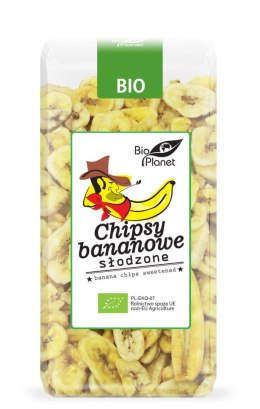 CHIPSY BANANOWE SŁODZONE BIO 150 g - BIO PLANET BIO PLANET - seria PRZEKĄSKI