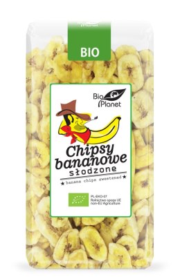 CHIPSY BANANOWE SŁODZONE BIO 350 g - BIO PLANET BIO PLANET - seria PRZEKĄSKI