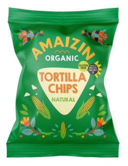 CHIPSY TORTILLA KUKURYDZIANE SOLONE BEZGLUTENOWE BIO 75 g - AMAIZIN AMAIZIN (napoje kokosowe, tortilla, chipsy, inne)