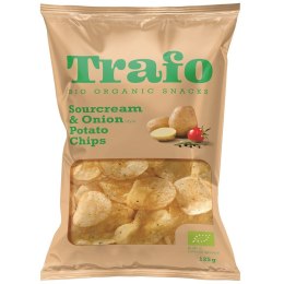 CHIPSY ZIEMNIACZANE O SMAKU ŚMIETANKOWO - CEBULOWYM WEGAŃSKIE BIO 125 g - TRAFO TRAFO (chipsy warzywne i ziemniaczne)