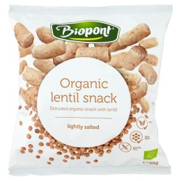 CHRUPKI Z SOCZEWICY DELIKATNIE SOLONE BEZGLUTENOWE BIO 60 g - BIOPONT BIOPONT (chrupki bezglutenowe)