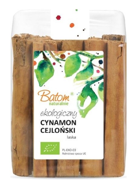 CYNAMON CEJLOŃSKI LASKA BIO 125 g - BATOM BATOM (oleje, soki, sole kąpielowe)