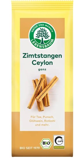 CYNAMON CEJLOŃSKI LASKA BIO (6 szt.) - LEBENSBAUM LEBENSBAUM (przyprawy, herbaty, kawy)