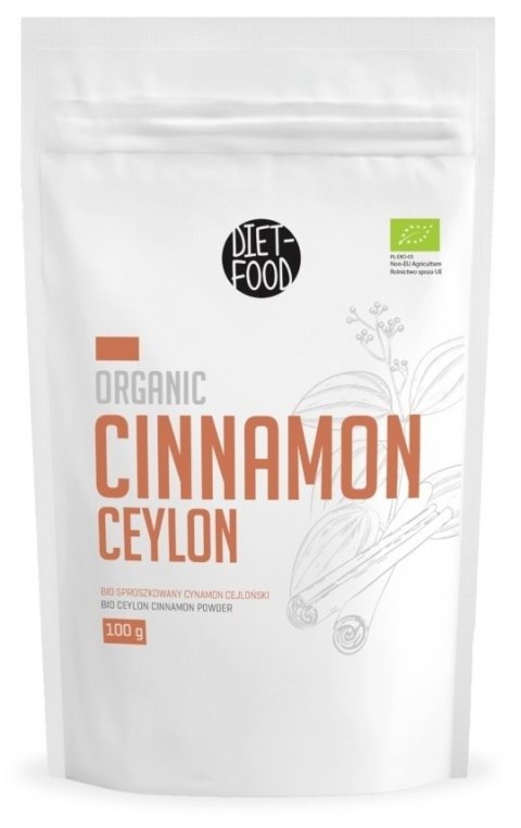 CYNAMON CEJLOŃSKI MIELONY BIO 100 g - DIET-FOOD DIET-FOOD