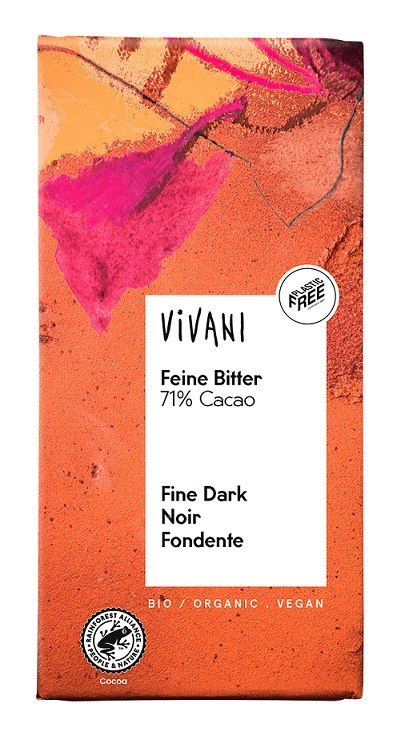 CZEKOLADA GORZKA 71 % BIO 80 g - VIVANI VIVANI (czekolady, batony, kakao instant)