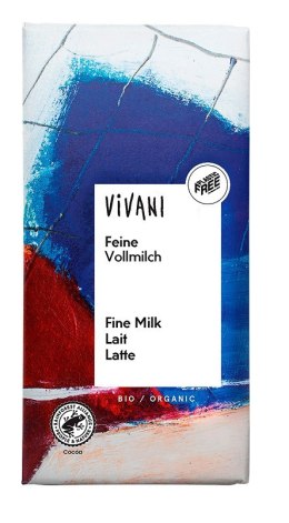 CZEKOLADA MLECZNA BIO 80 g - VIVANI VIVANI (czekolady, batony, kakao instant)