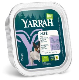 (DLA PSA) PASZTET Z KURCZAKA, WOŁOWINY I INDYKA Z ALOESEM BIO 150 g - YARRAH YARRAH (karma dla kotów i psów)