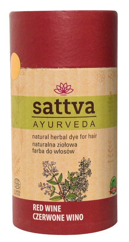 HENNA CZERWONE WINO ECO 150 g - SATTVA (AYURVEDA) SATTVA (kosmetyki ajurwedyjskie, kadzidełka)