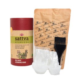 HENNA CZERWONE WINO ECO 150 g - SATTVA (AYURVEDA) SATTVA (kosmetyki ajurwedyjskie, kadzidełka)