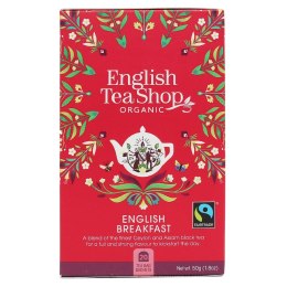 HERBATA CZARNA ENGLISH BREAKFAST FAIR TRADE BIO (20 x 2,5 g) 50 g - ENGLISH TEA SHOP ORGANIC ENGLISH TEA SHOP ORGANIC (herbaty)