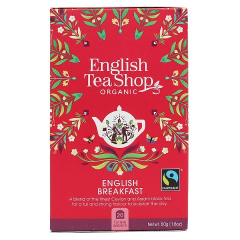HERBATA CZARNA ENGLISH BREAKFAST FAIR TRADE BIO (20 x 2,5 g) 50 g - ENGLISH TEA SHOP ORGANIC ENGLISH TEA SHOP ORGANIC (herbaty)