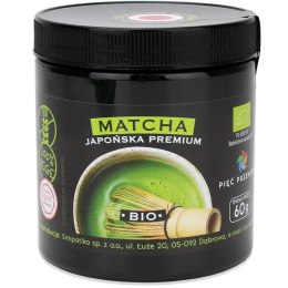 HERBATA ZIELONA MATCHA JAPOŃSKA BEZGLUTENOWA BIO 60 g - PIĘĆ PRZEMIAN PIĘĆ PRZEMIAN (produkty spożywcze)