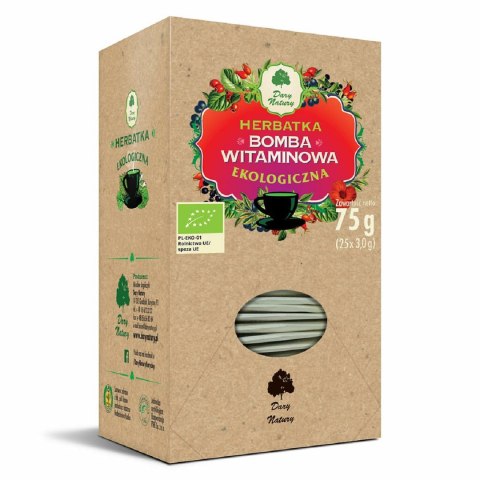 HERBATKA BOMBA WITAMINOWA BIO (25 x 3 g) 75 g - DARY NATURY DARY NATURY - herbatki