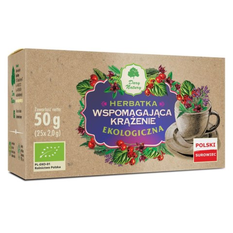HERBATKA WSPOMAGAJĄCA KRĄŻENIE BIO (25 x 2 g) 50 g - DARY NATURY DARY NATURY - herbatki