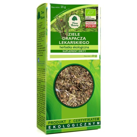 HERBATKA ZIELE DRAPACZA LEKARSKIEGO BIO 25 g - DARY NATURY DARY NATURY - herbatki