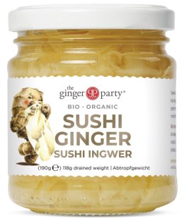 IMBIR MARYNOWANY DO SUSHI BIO 190 g (118 g) - GINGER PEOPLE GINGER PEOPLE (przetwory z imbiru)