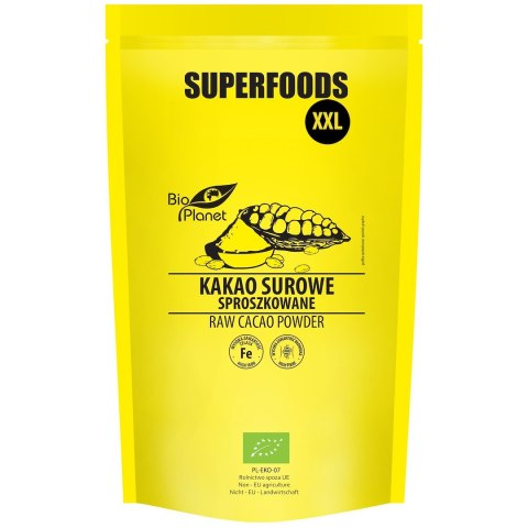 KAKAO SUROWE SPROSZKOWANE BIO 400 g - BIO PLANET SUPERFOODS BIO PLANET - seria SUPERFOODS