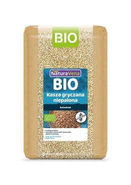 KASZA GRYCZANA NIEPALONA BEZGLUTENOWA BIO 1 kg - NATURAVENA NATURAVENA