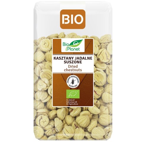 KASZTANY JADALNE SUSZONE BEZGLUTENOWE BIO 1 kg - BIO PLANET BIO PLANET - seria BRĄZOWA (orzechy i pestki)